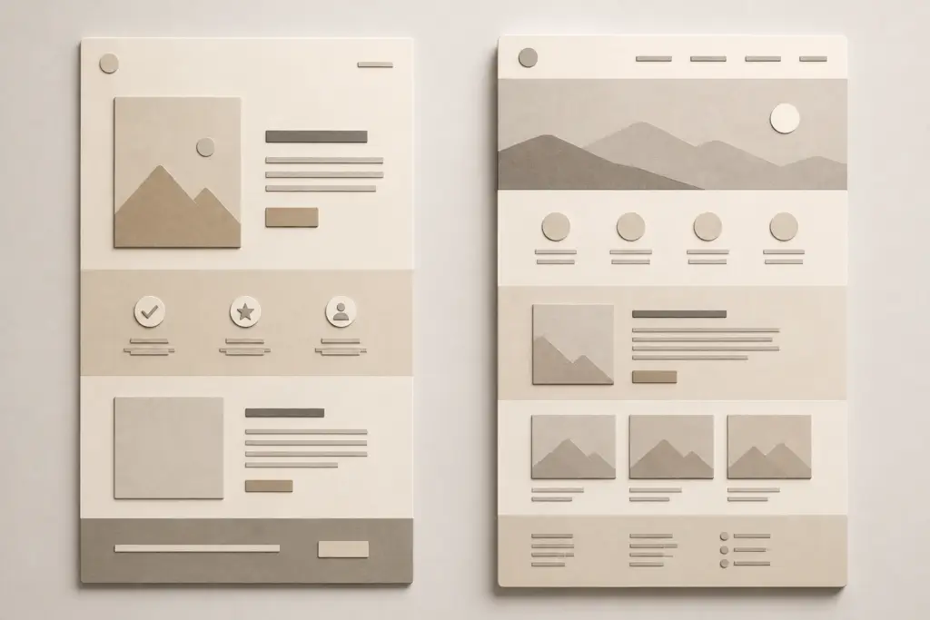 Landingpage, Homepage